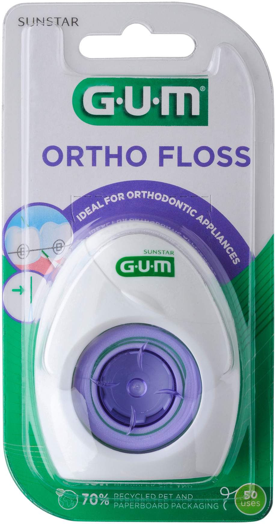 Gum Ortho Floss Zahnseide 1 Stück