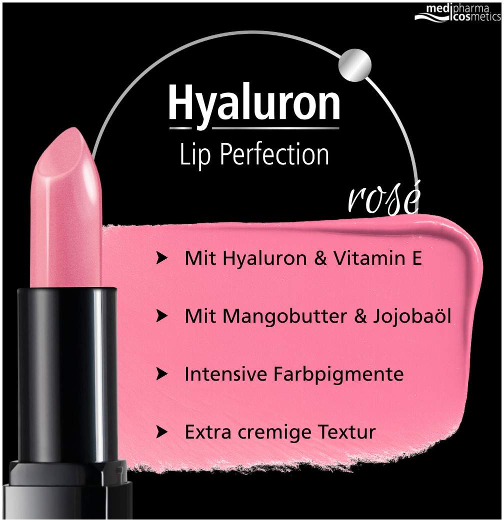 Medipharma Cosmetics Hyaluron Lip Perfection Lippenstift Rosé 4 G