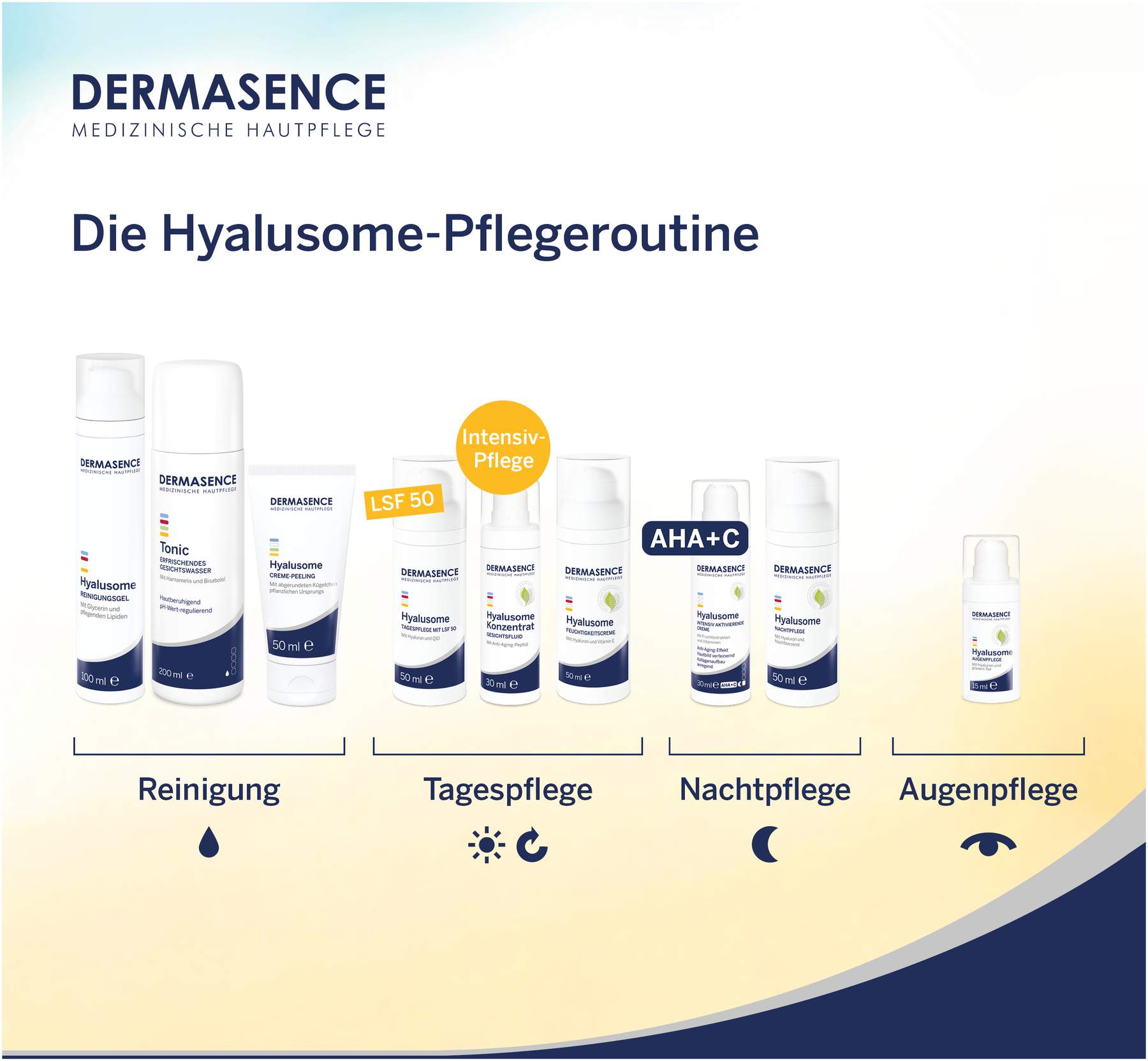 Dermasence Hyalusome Augenpflege 15 ml