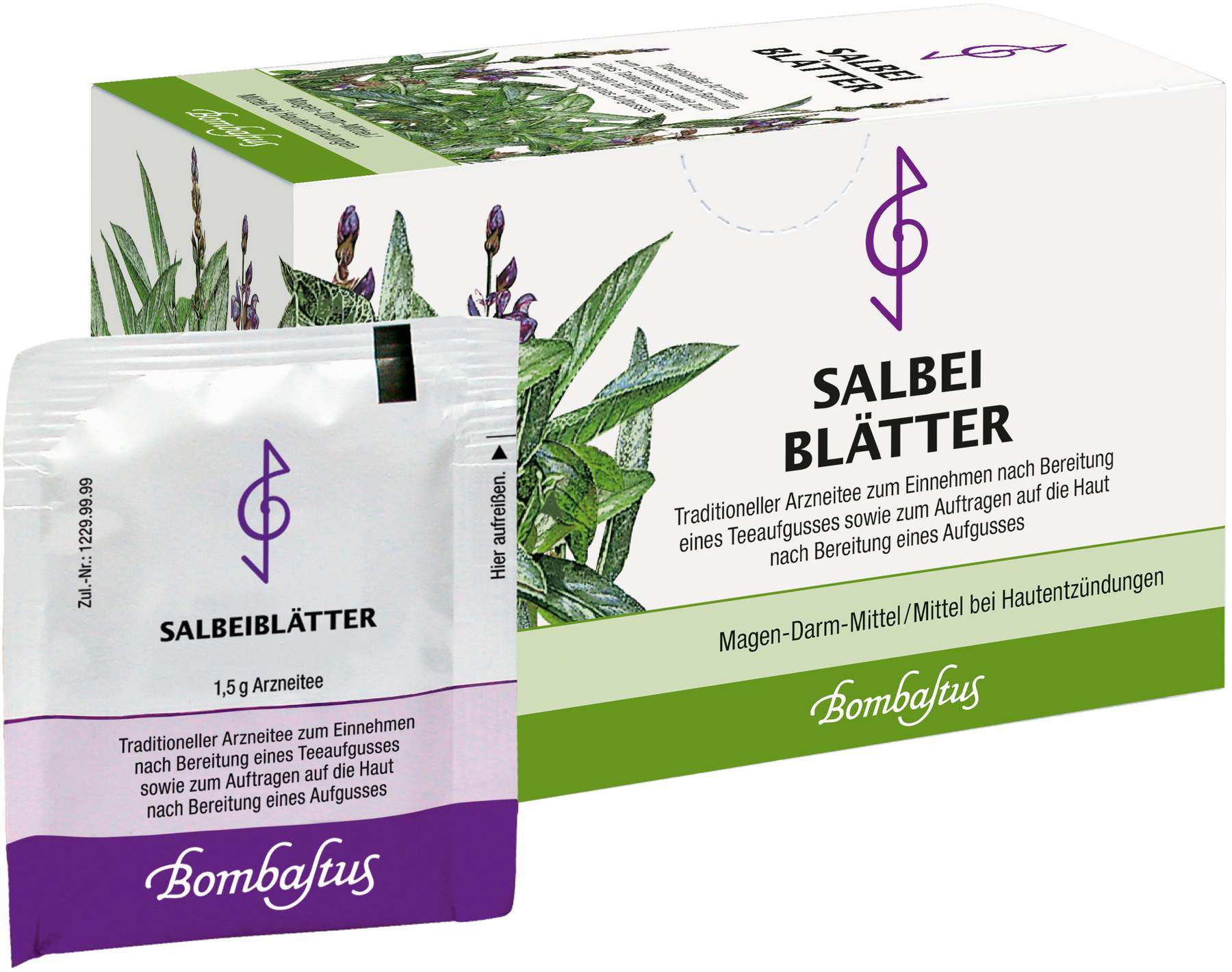 Salbeiblätter Tee 20 X 1,5 G Filterbeutel