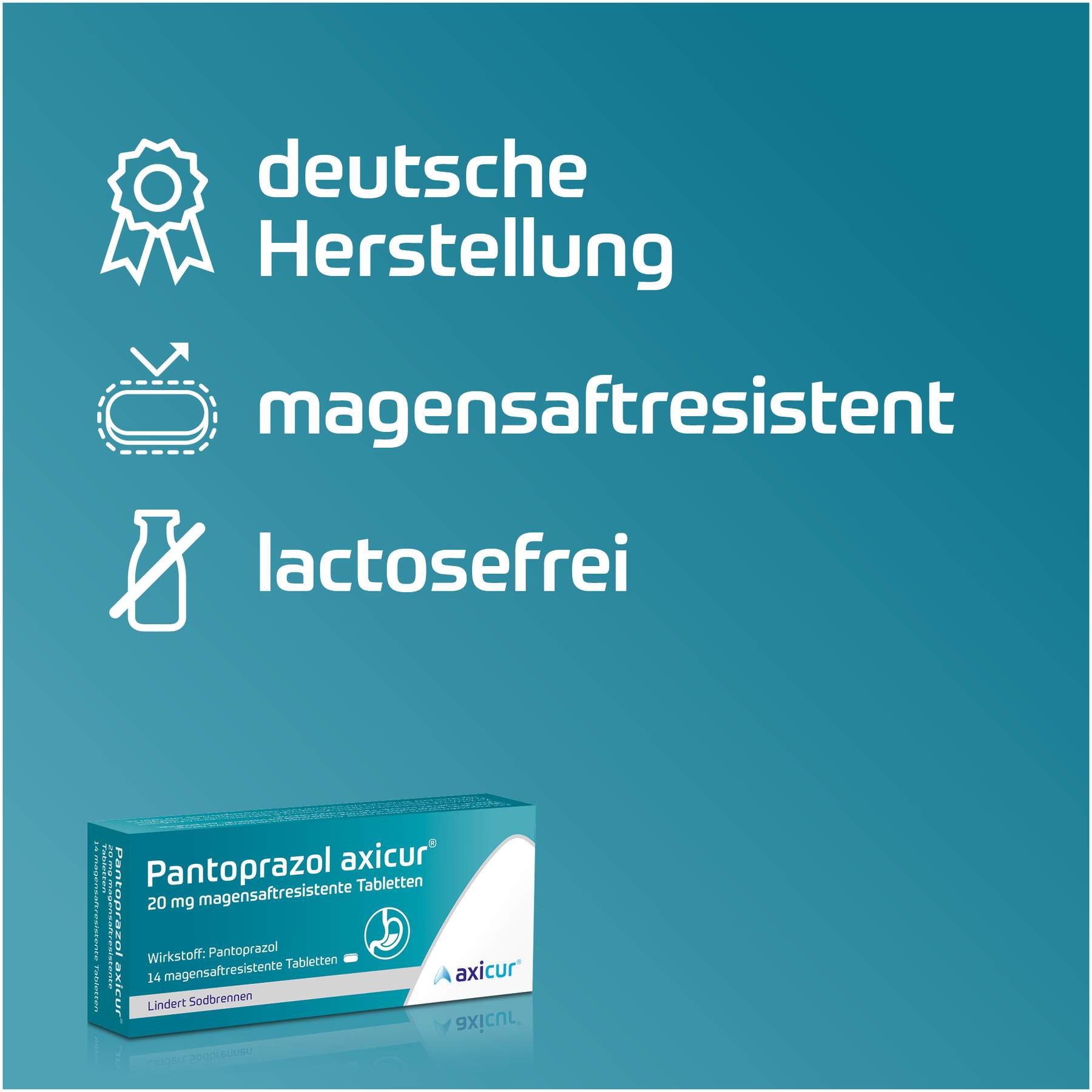 Pantoprazol axicur 20 mg 14 magensaftresistente Tabletten