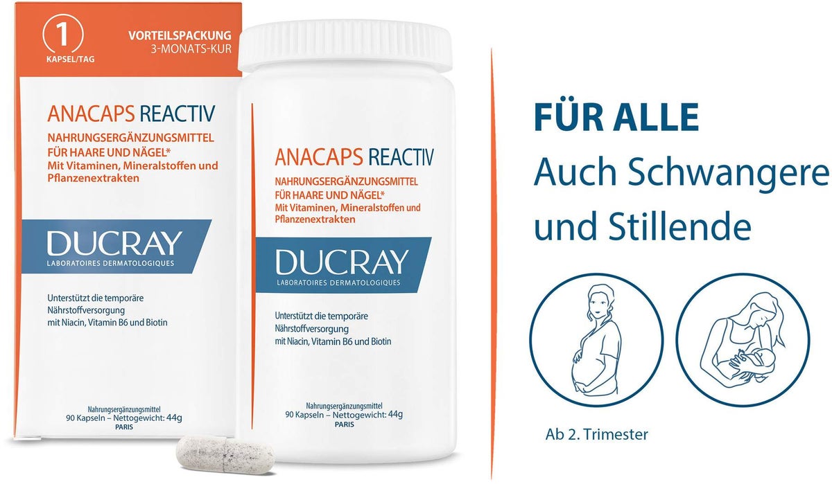 Ducray anacaps Reactiv Kapseln 90 Stück