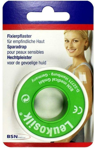 Leukosilk 1,25 cm X 5 M Blister 1 Pflaster
