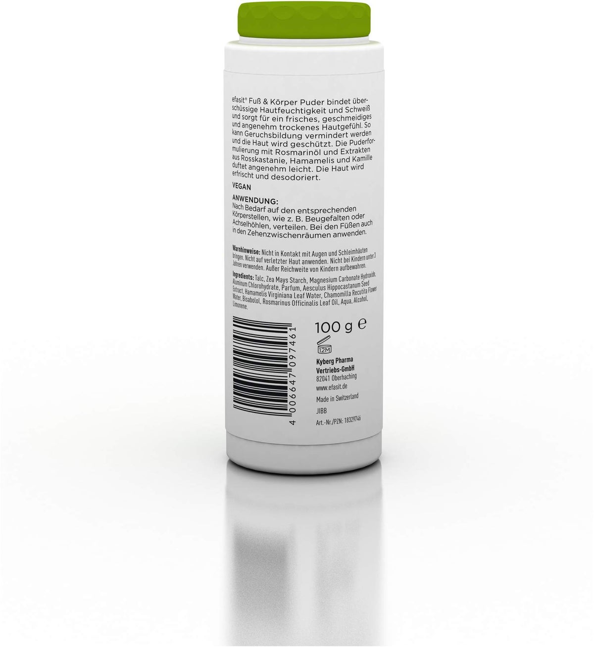 Efasit Fuß und Körper Puder 100 G