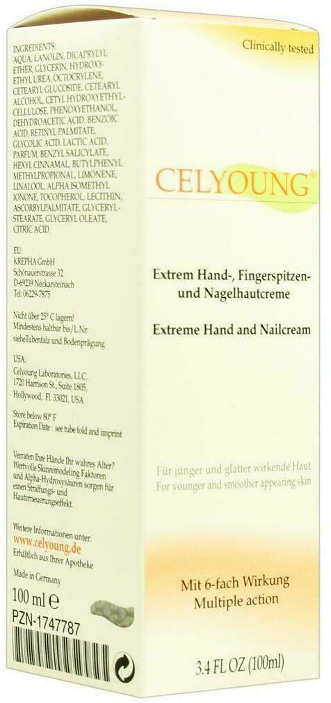 Celyoung Extrem Hand Fingerspitzen und Nagelhaut 100 ml Creme