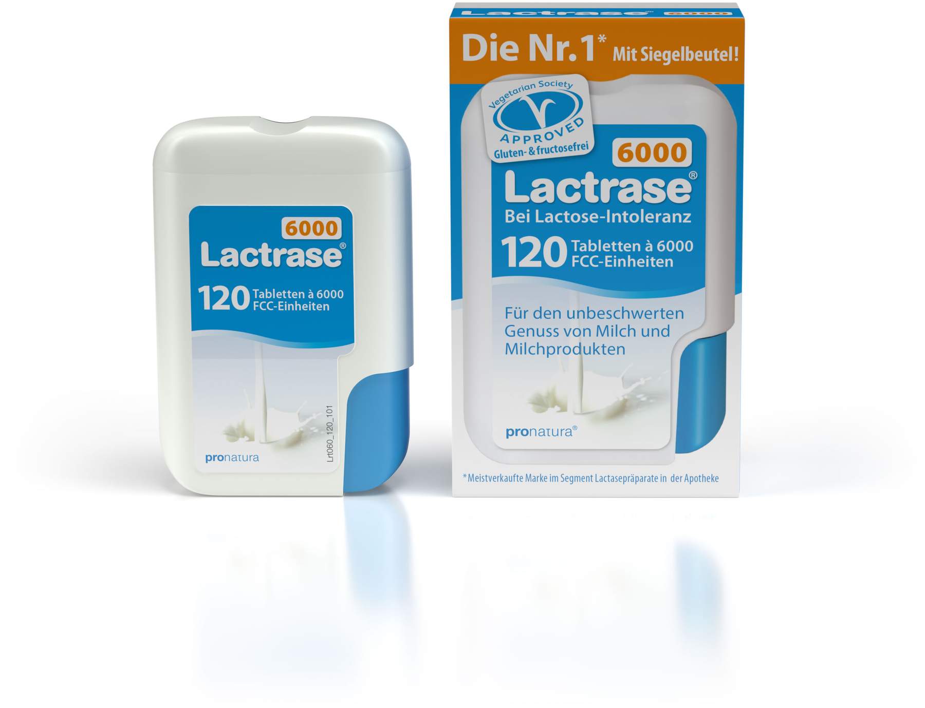 Lactrase 6.000 Fcc 120 Tabletten im Klickspender