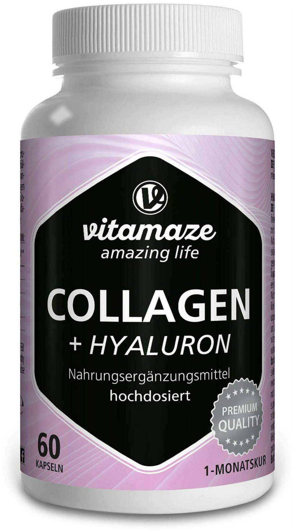 Collagen 300 Mg+hyaluron 100 mg Hochdosiert Kapseln 60 Stück