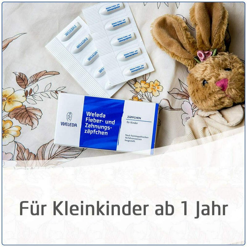 Weleda Fieber und Zahnungszäpfchen 10 Stück