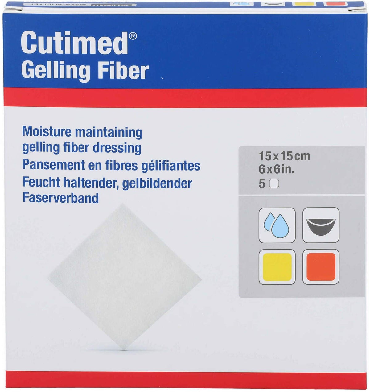 Cutimed Gelling Fiber Kom.15x15 cm Hydrofaserverb.