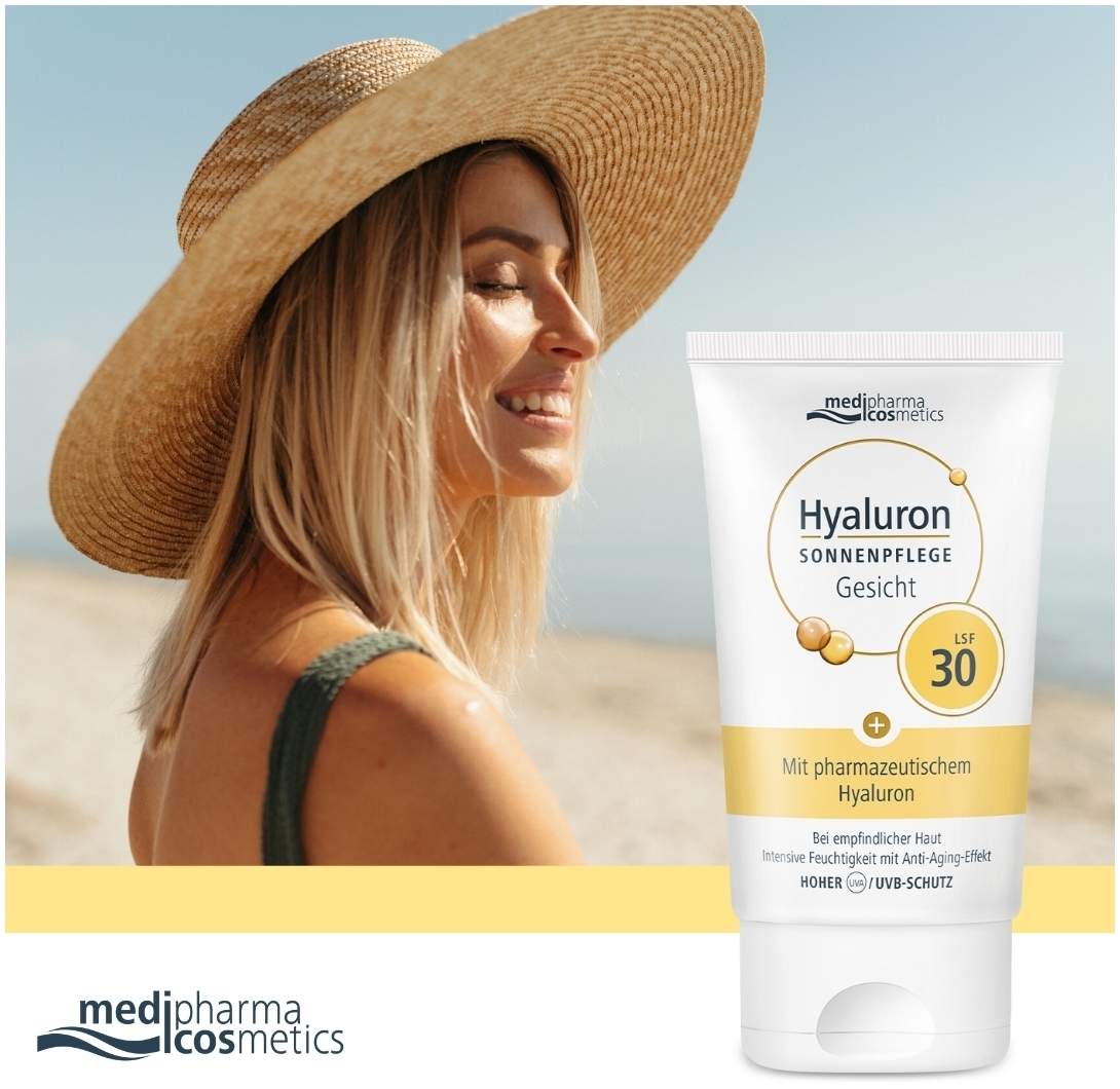 medipharma cosmetics Hyaluron Sonnenpflege Gesicht LSF 30 50 ml Creme