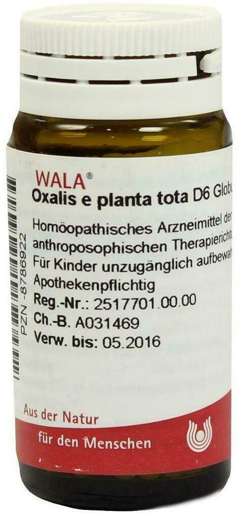 Oxalis E Planta Tota D 6 Globuli 20 G