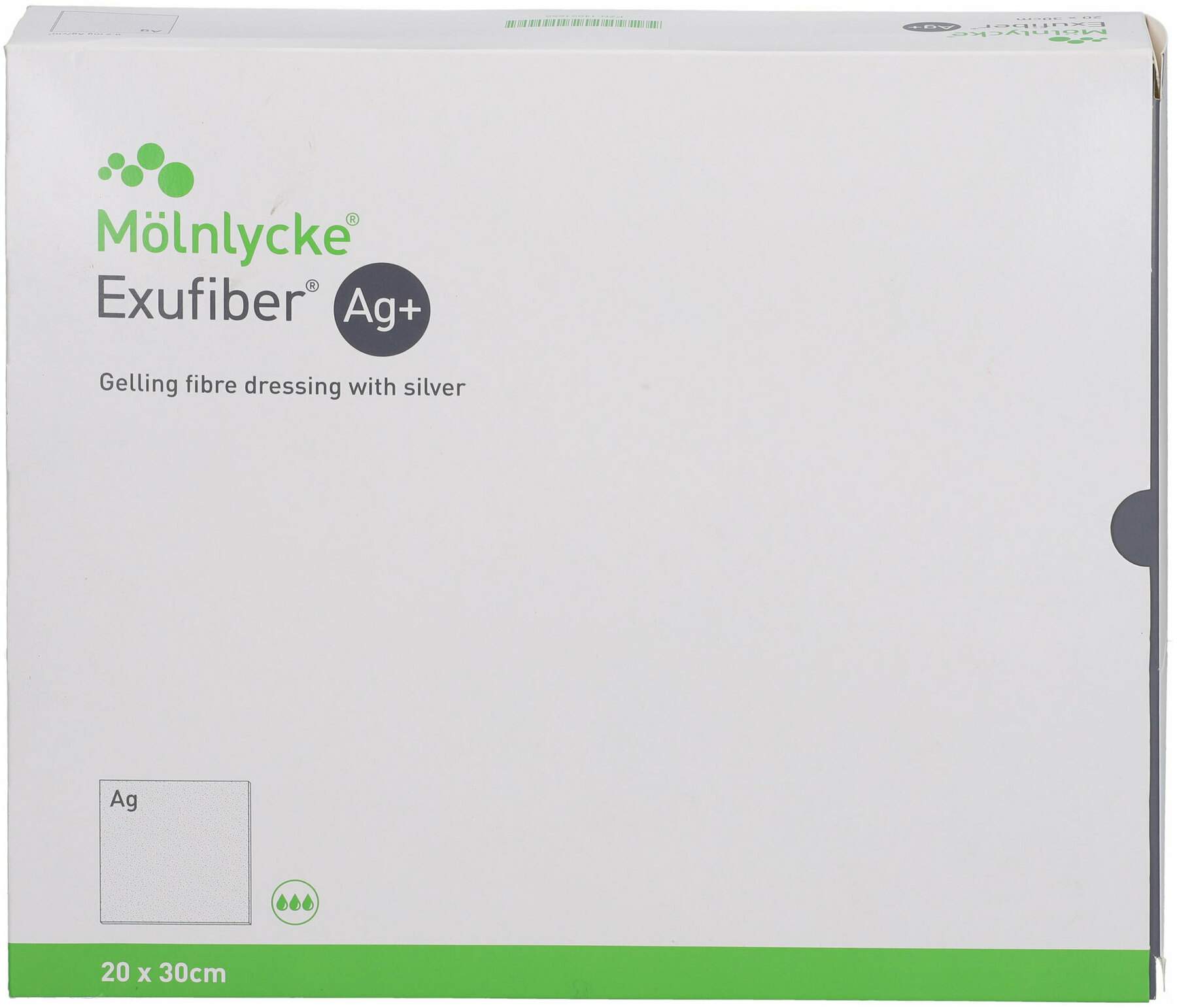Exufiber Ag+ 20 X 30 cm Gelbild. Faserverb. M. Silber 5 Stück