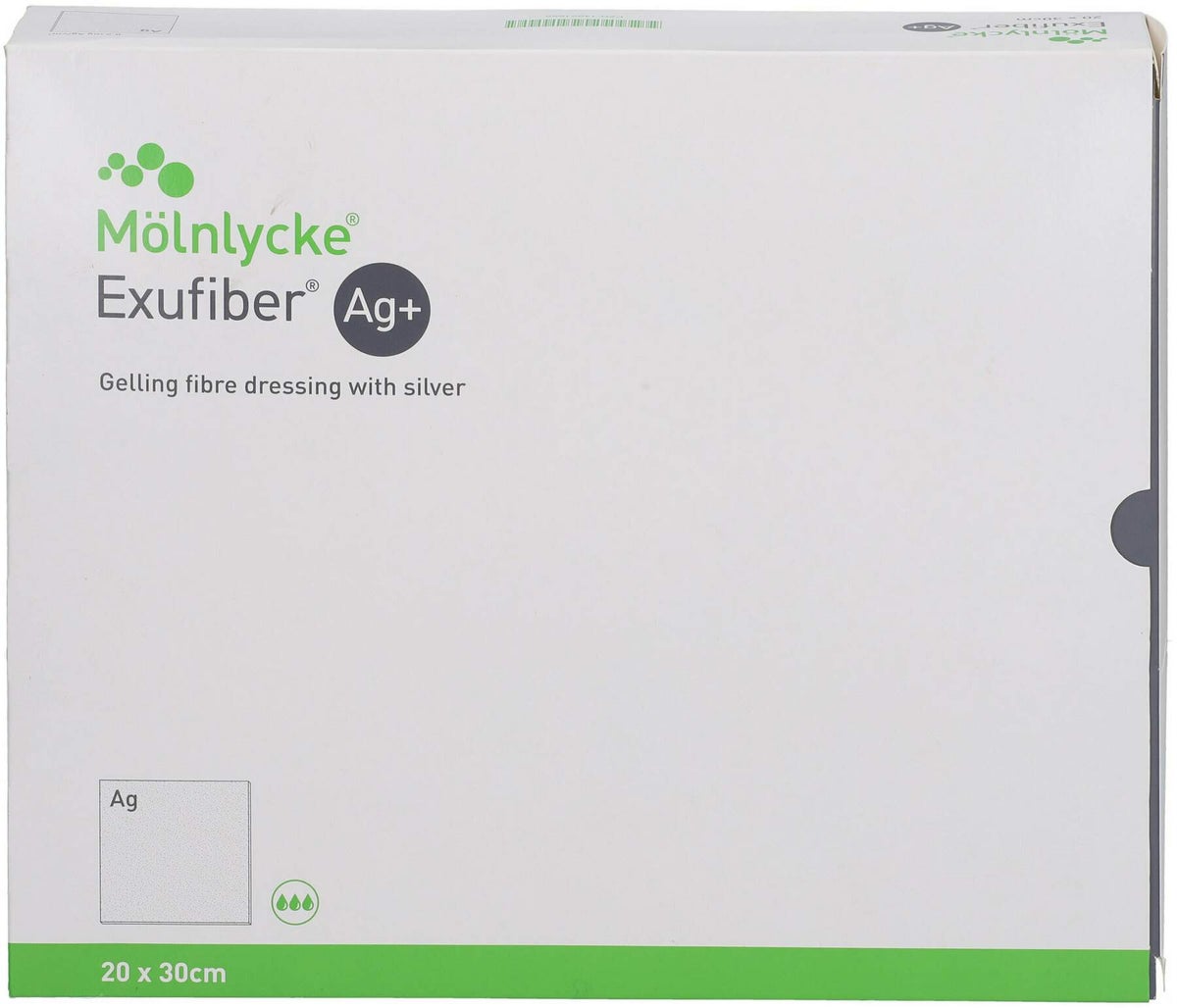Exufiber Ag+ 20 X 30 cm Gelbild. Faserverb. M. Silber 5 Stück