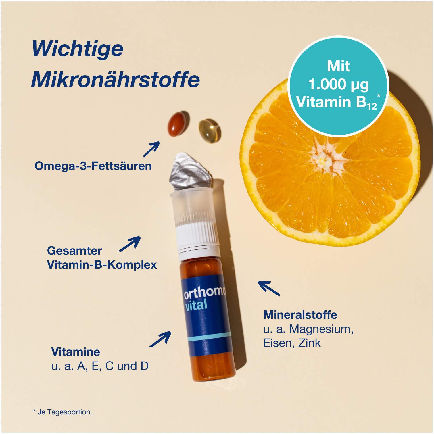 Orthomol Vital 30 Trinkfläschchen 1 Kombipackung