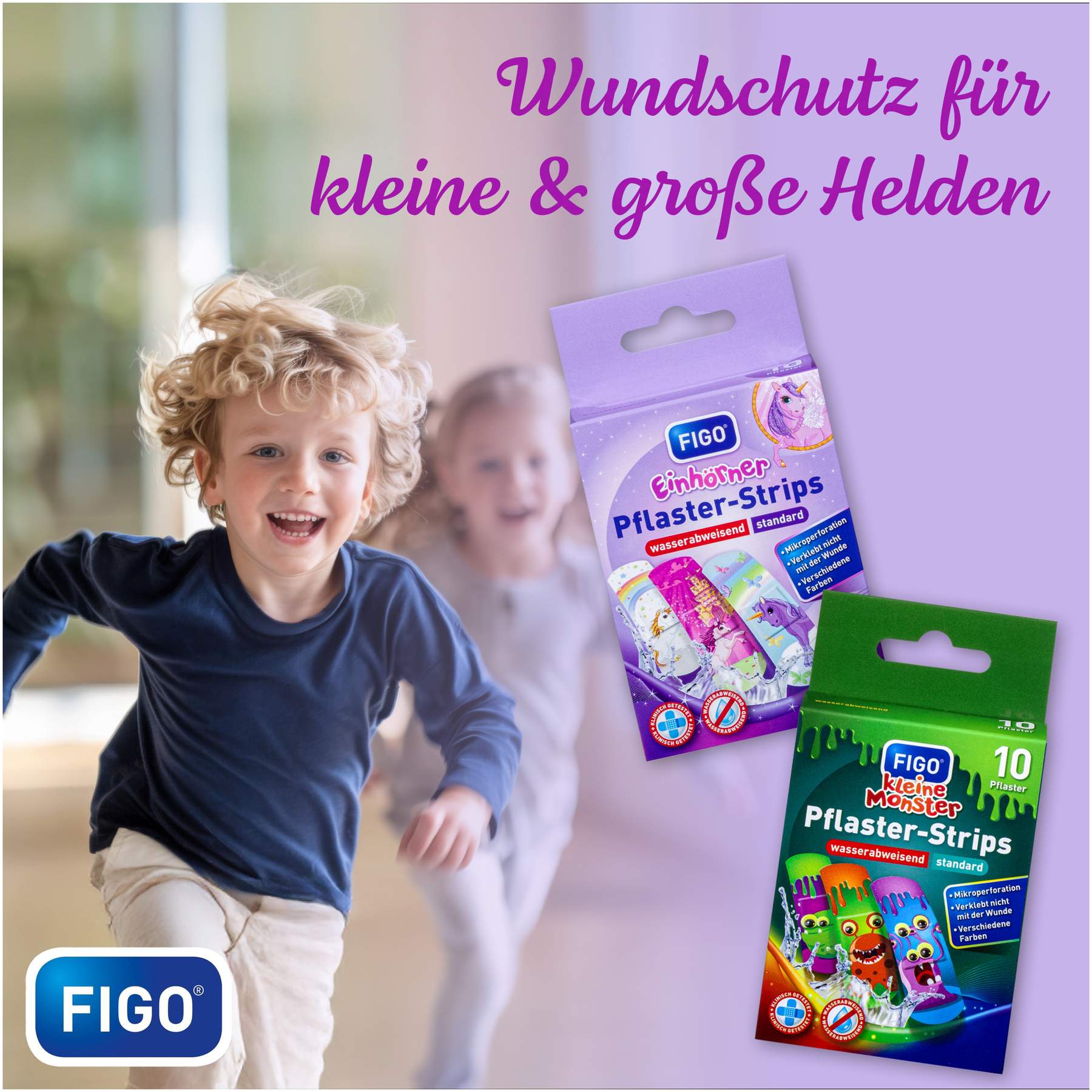 Figo Kinderpflaster Einhörner 10 Stück