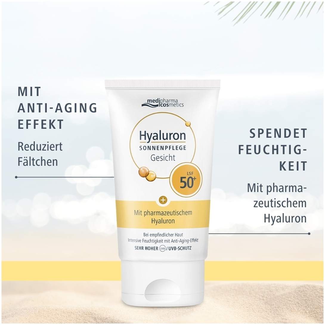 medipharma cosmetics Hyaluron Sonnenpflege Gesicht LSF 50+ 50 ml Creme