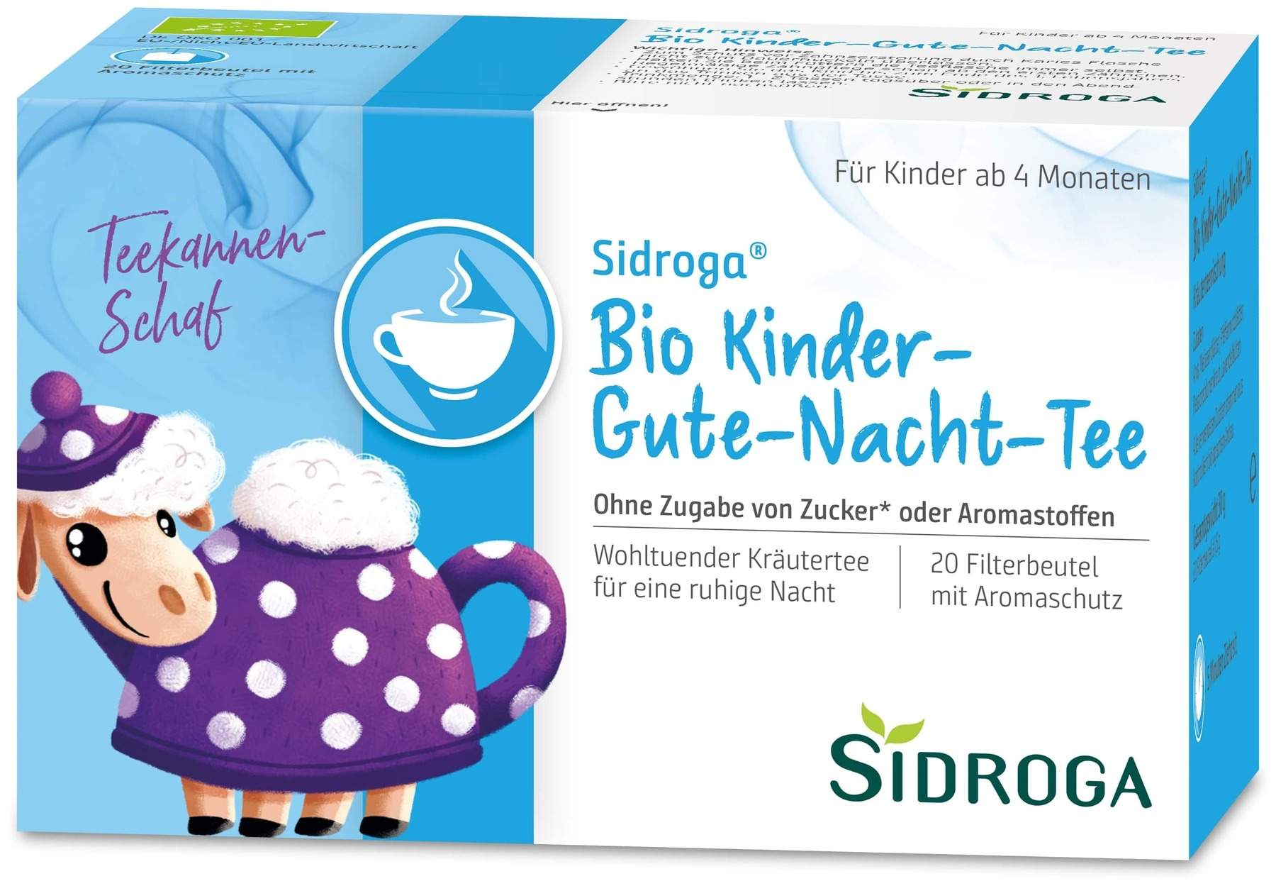Sidroga Bio Kinder Gute Nacht Tee 20 Beutel
