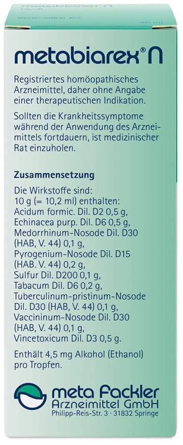 Metabiarex N 50 ml Tropfen