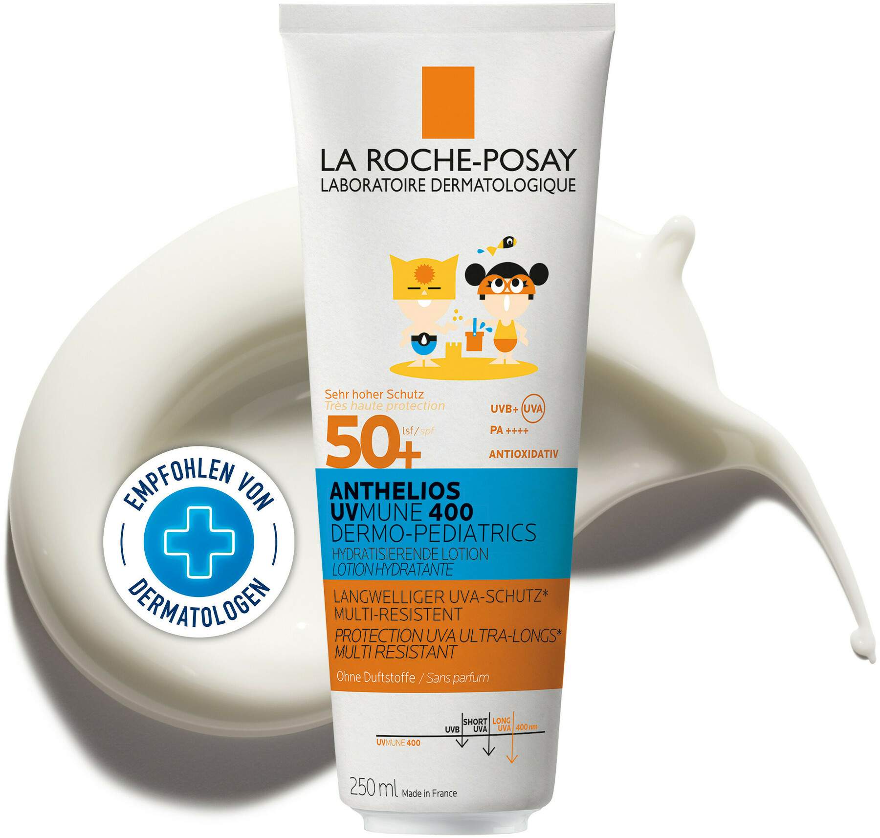 La Roche Posay Anthelios Dermo-Kids Hydratisierende Milch UVMune 400 LSF50 250 ml