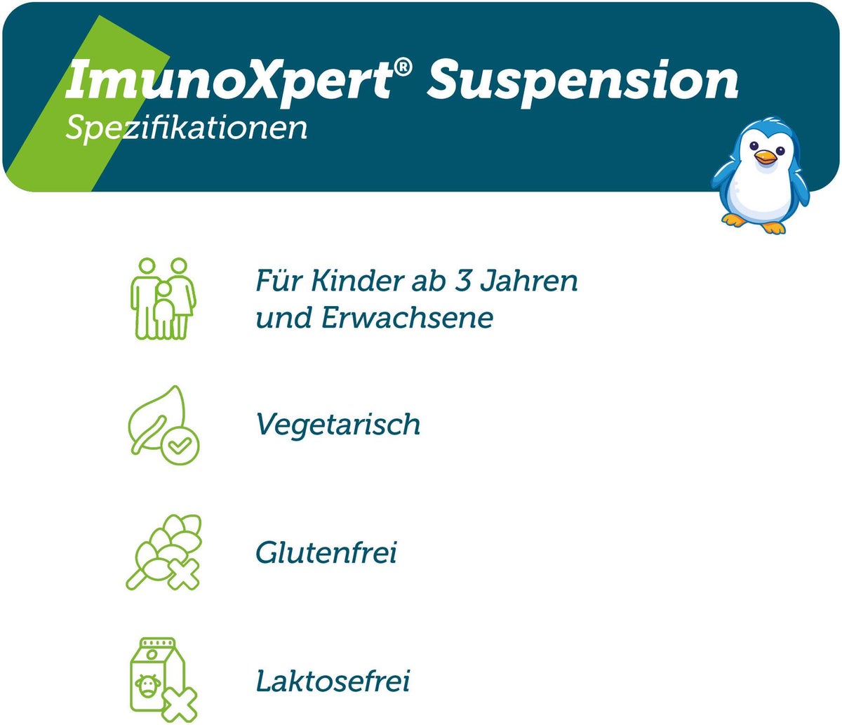 Imunoxpert Junior Suspension Vitamin C + Beta - Glucan 120 ml