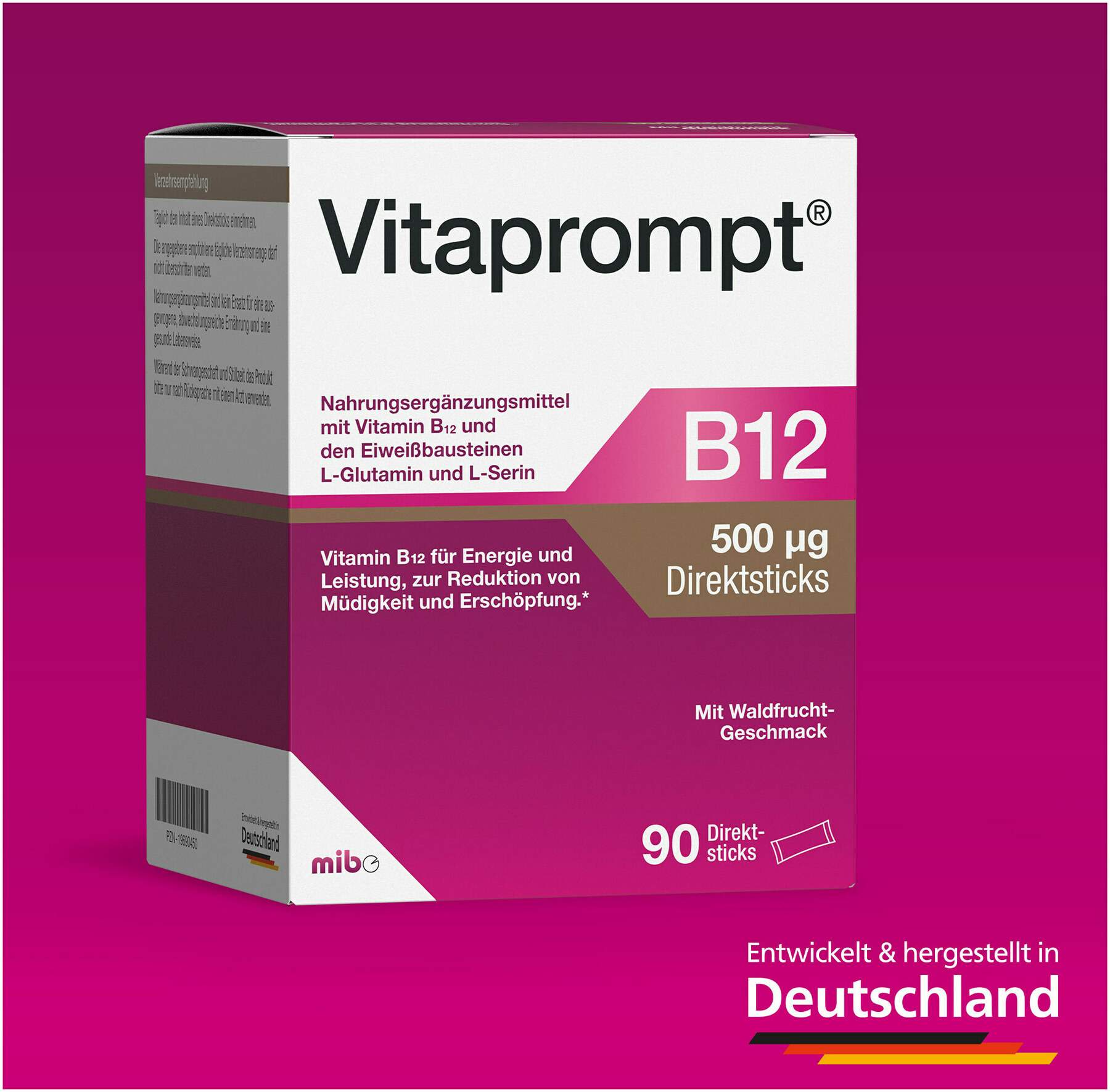 Vitaprompt B12 500 µg Direktsticks 90 Stück
