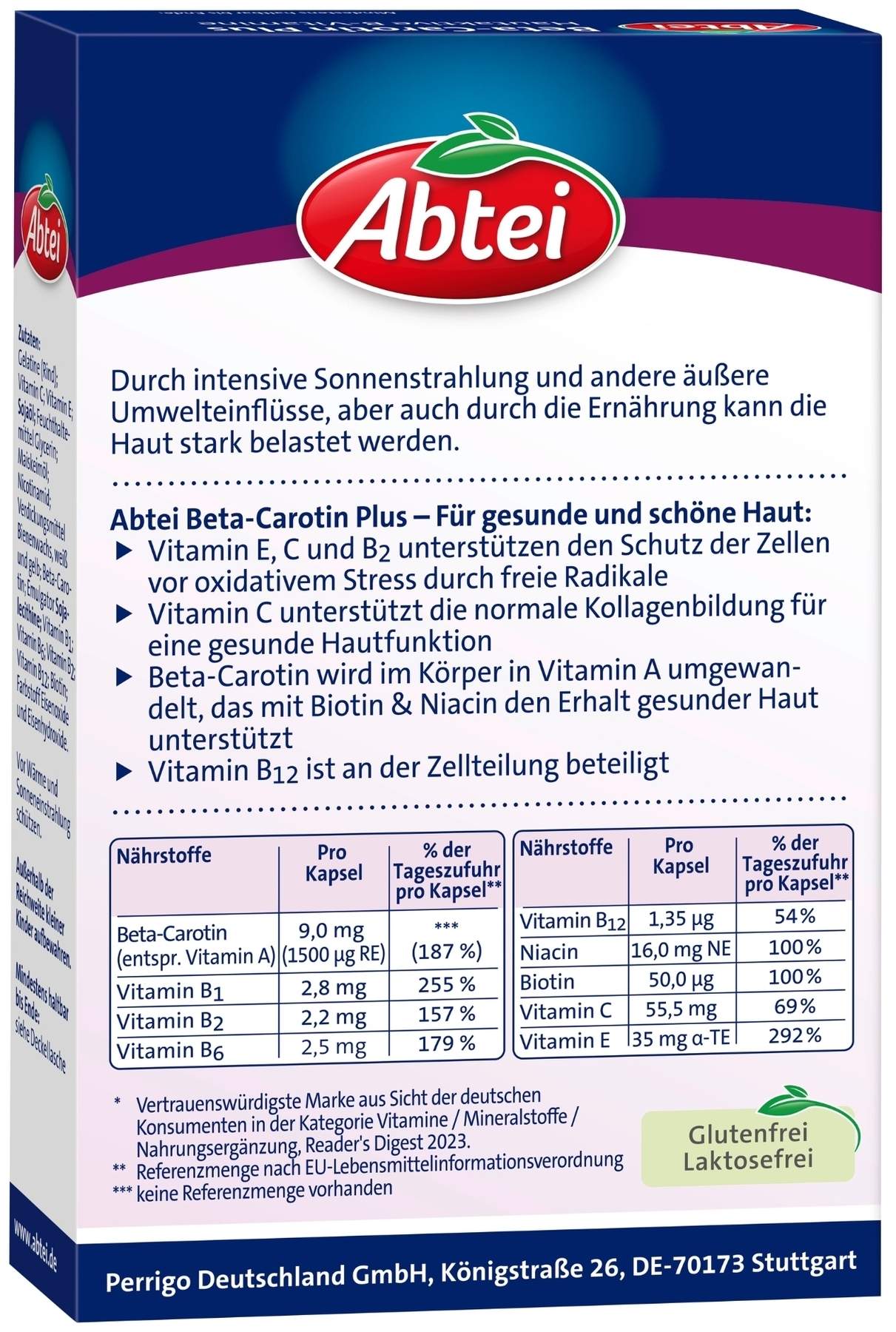 Abtei Beta - Carotin Plus 50 Kapseln