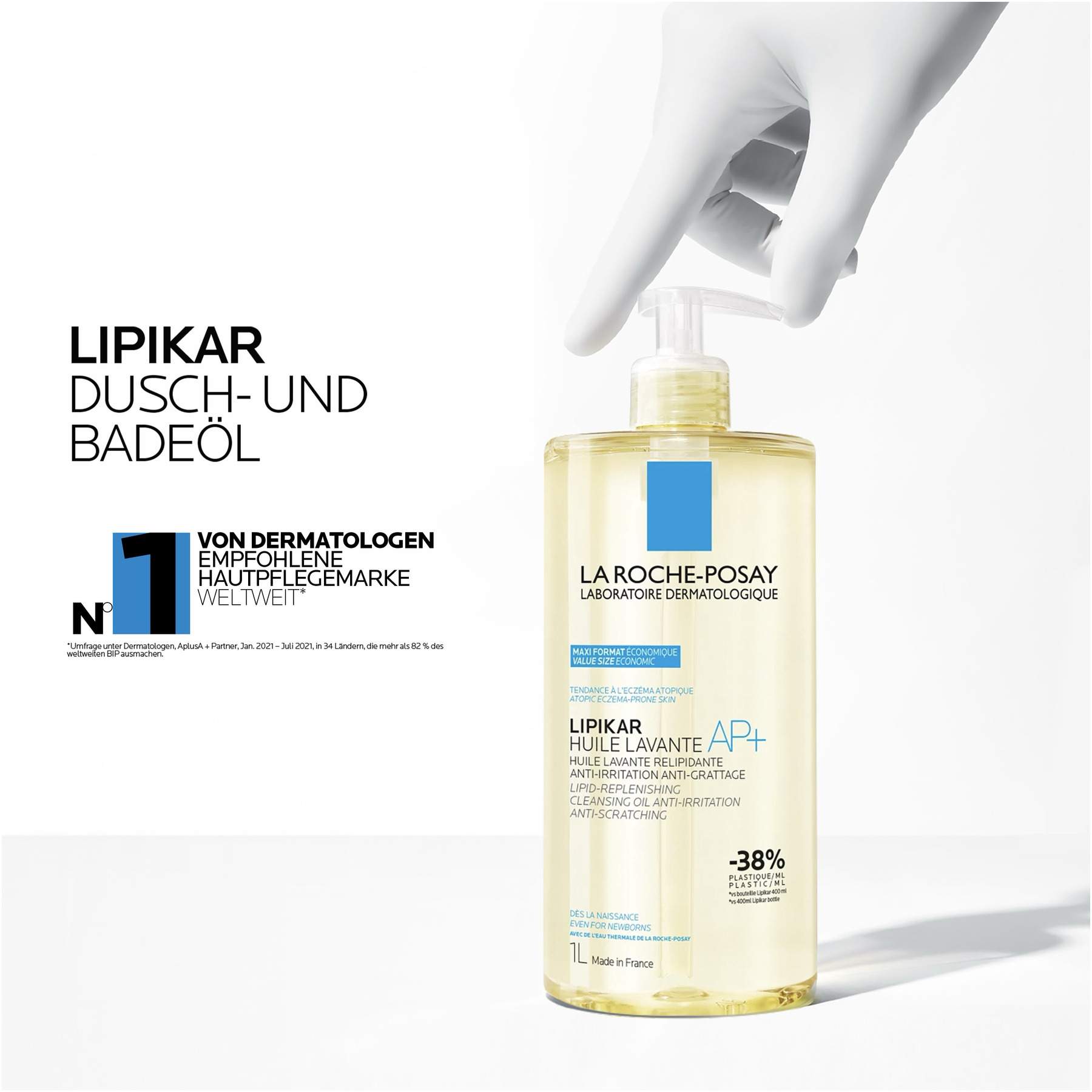 La Roche Posay Lipikar Dusch- und Badeöl AP+ 1000 ml