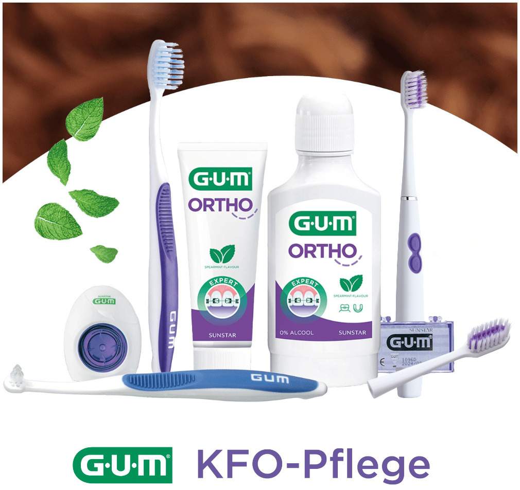 Gum Sonic Ortho Ersatzbürstenköpfe 2 Stück