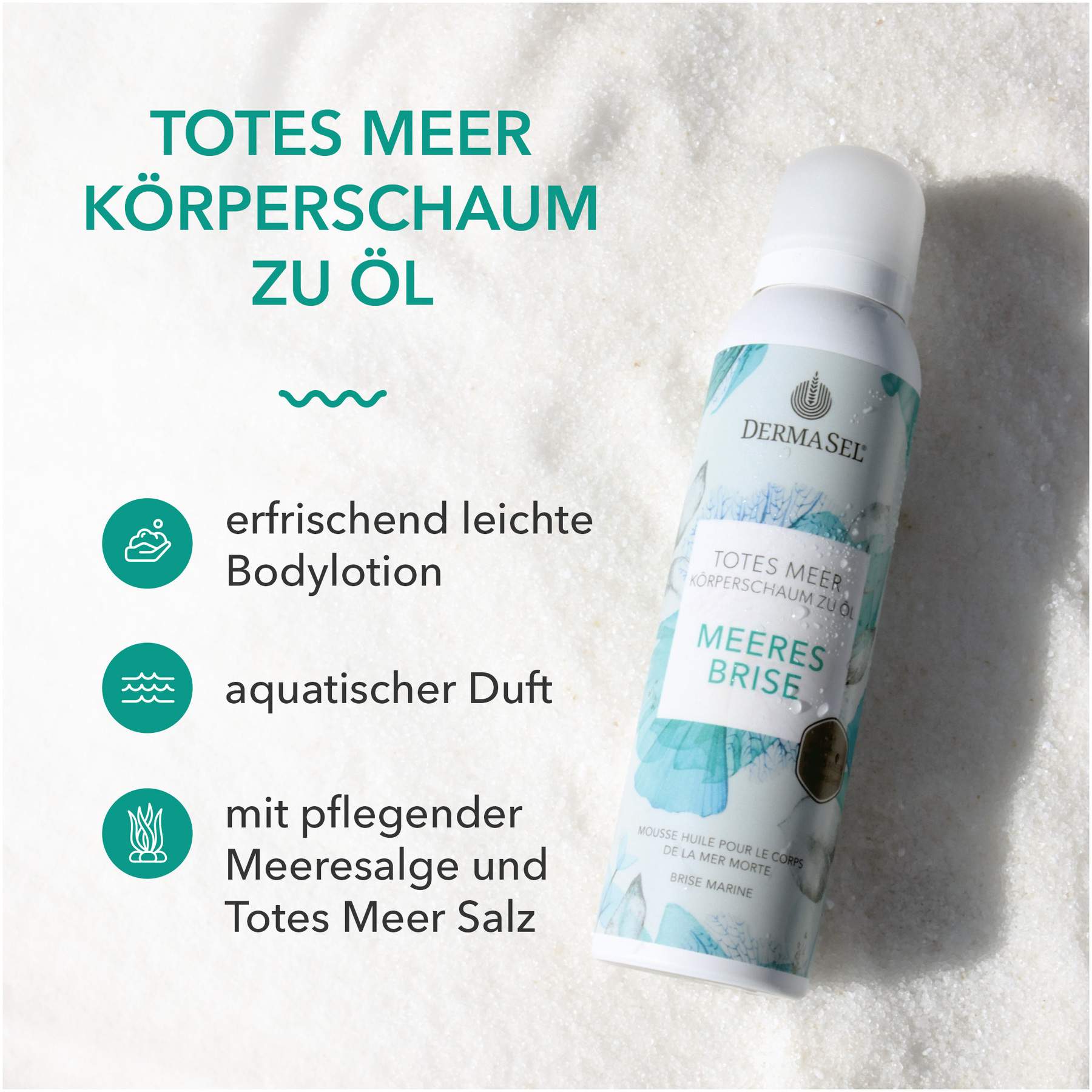 Dermasel Totes Meer Meeres Brise Körperschaum 150 ml