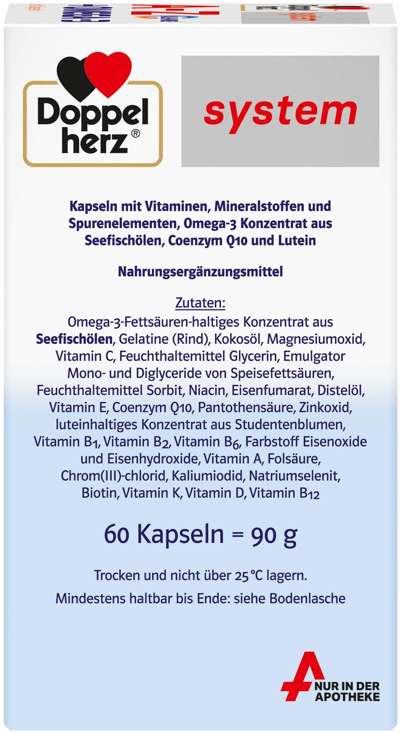 Doppelherz system A-Z + Omega-3 all-in-one 60 Kapseln