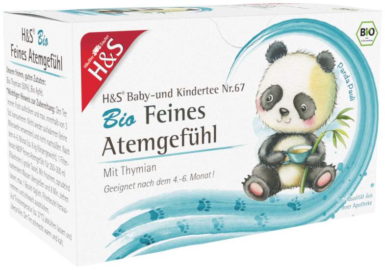 H&S Bio Baby- und Kindertee Feines Atemgefühl 20 Filterbeutel