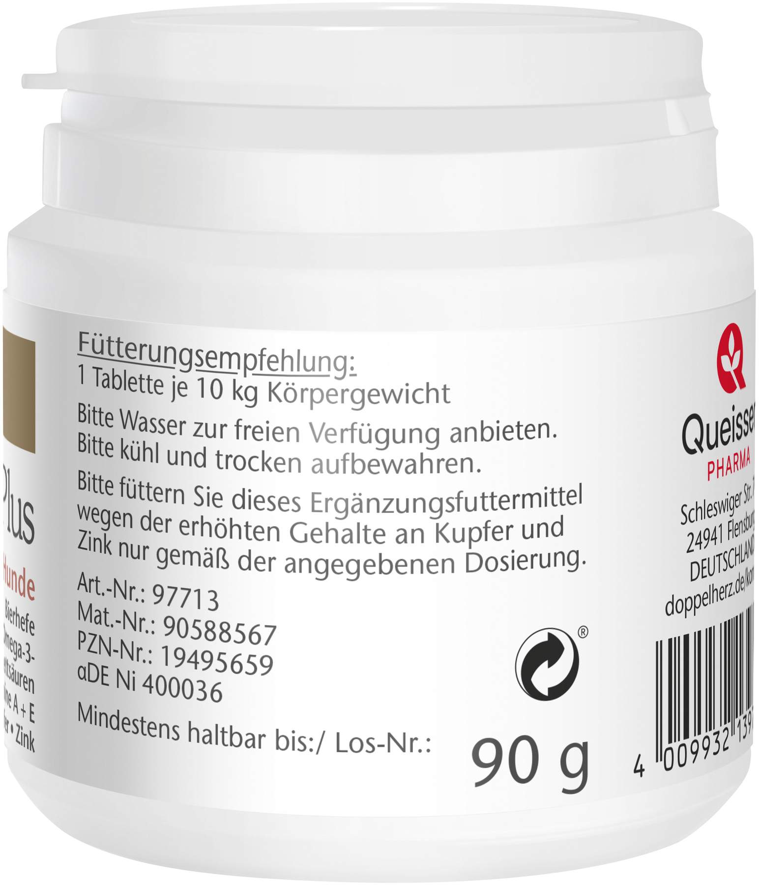 Doppelherz Für Tiere Biotin Plus Tabletten Für Hunde 60 Stück