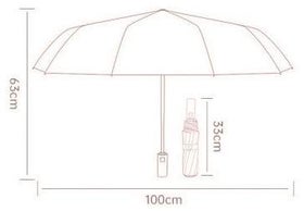 Regenschirm mit LED automatisch verschließbar 1 Stück