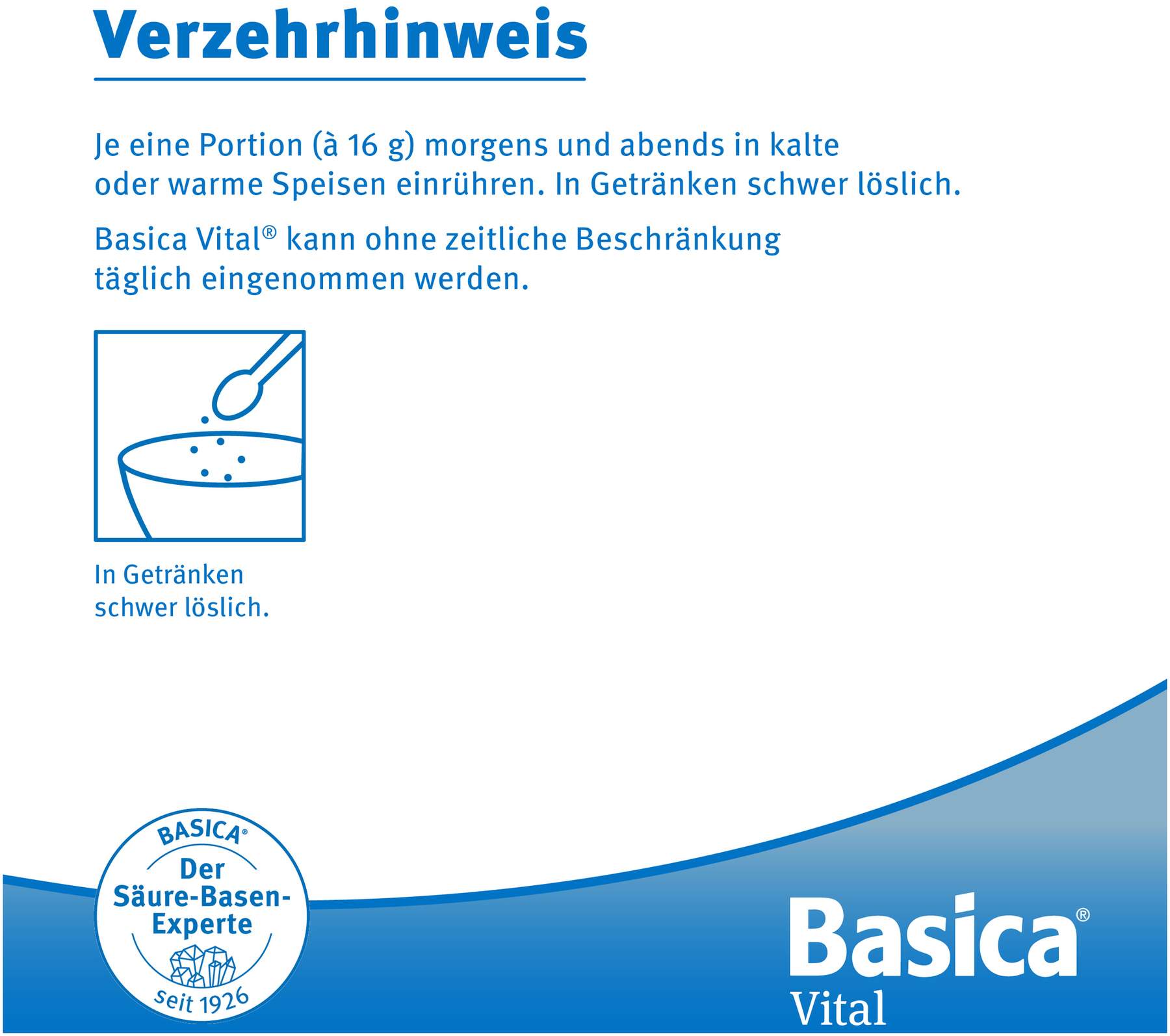 Basica Vital 800 g Pulver