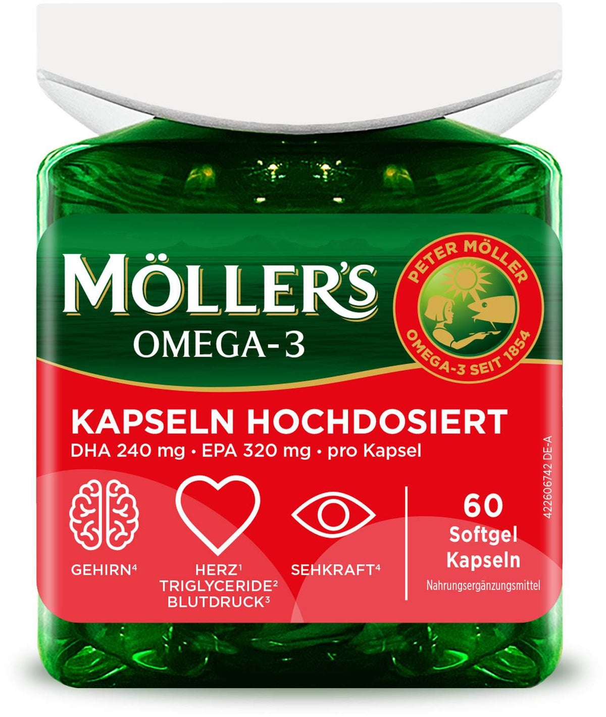 Möller s Omega-3 Kapseln Hochdosiert 60 Stück