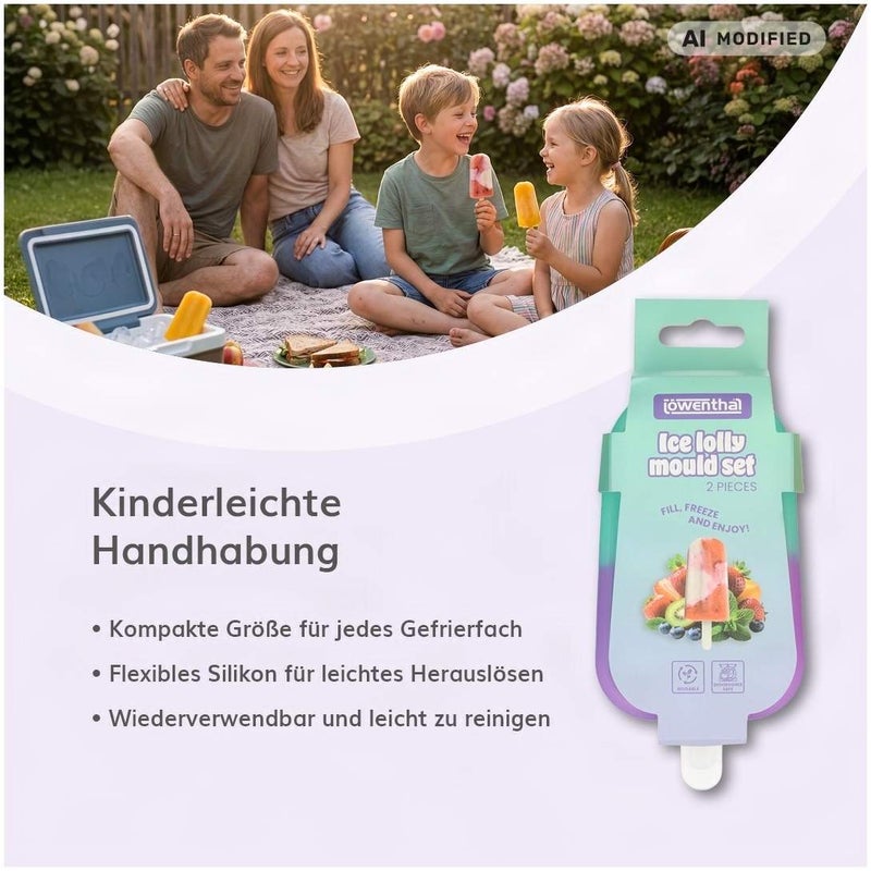 Silikon-Eisformen Lila-Blau 2 Stück