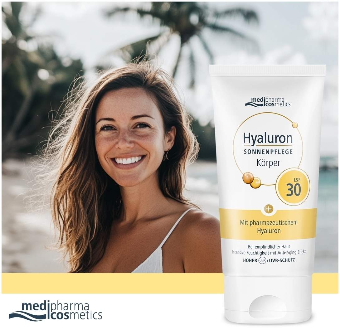medipharma cosmetics Hyaluron Sonnenpflege Körper LSF 30 150 ml Creme