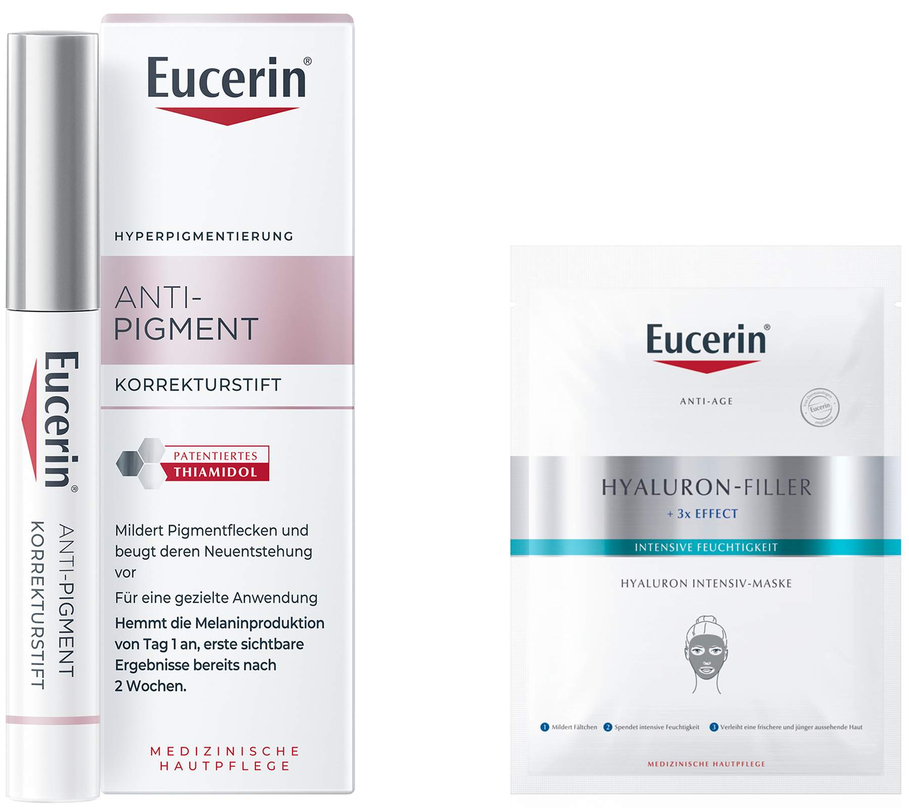Eucerin Anti-Pigment Korrektur - Stift 1 Stück + gratis Anti Age Hyaluron Filler Intensiv Maske 1 Stück