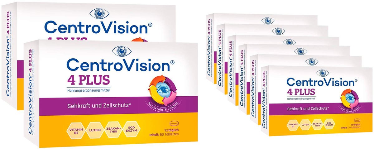 Centrovision 4 plus 2 x 60 Tabletten + gratis Centrovision 4 plus 60 Tabletten