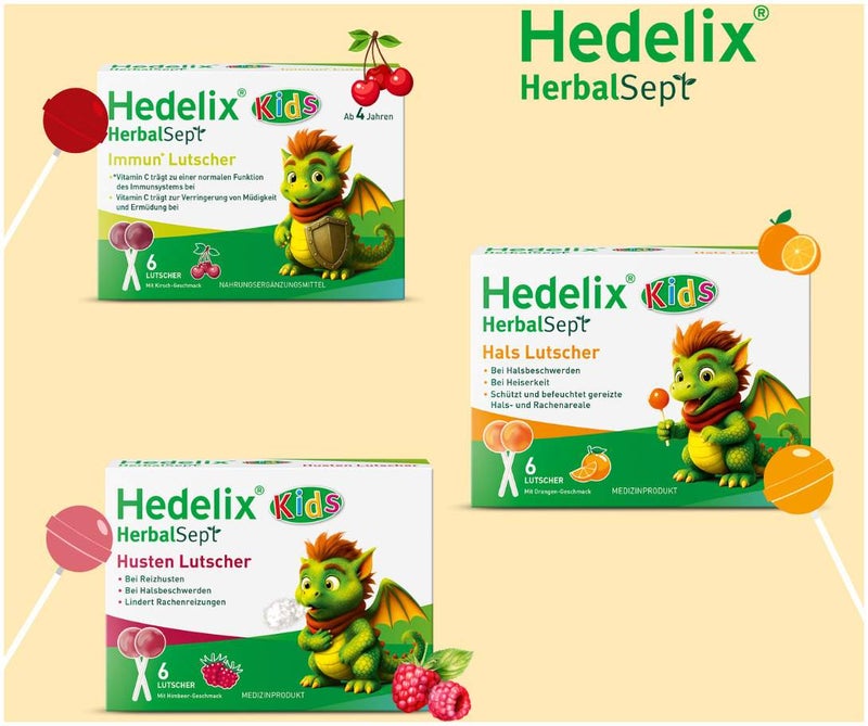 Hedelix HerbalSept Hals Lutscher Kids 6 Stück