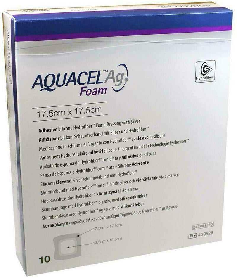 Aquacel AG Foam Adhäsiv 17,5x17,5cm Verband