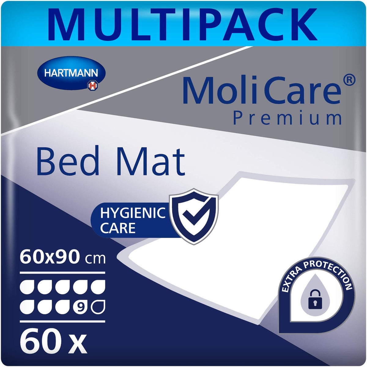 Molicare Premium Bed Mat 9 Tropfen 60 X 90 cm 30 Stück