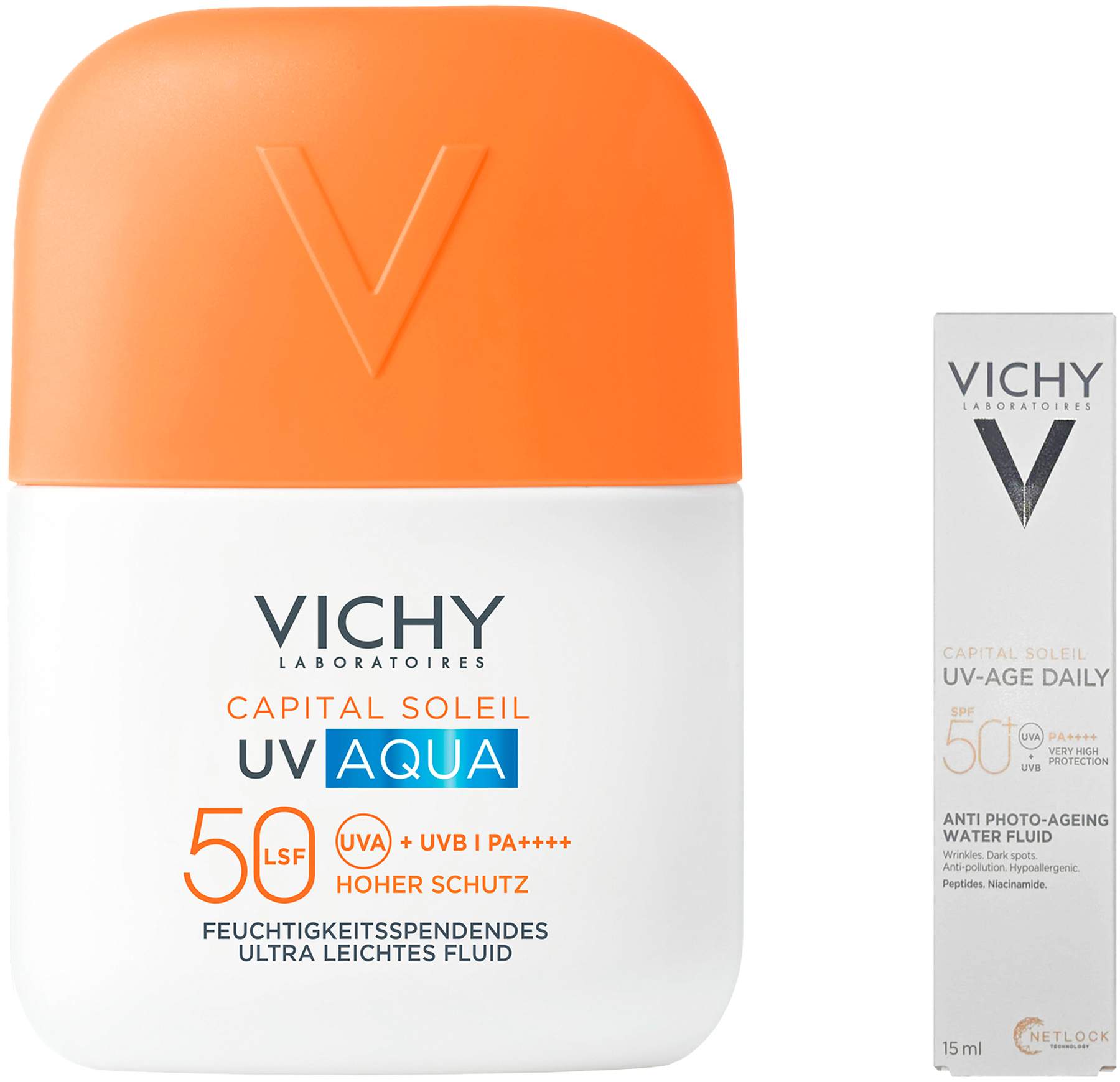 Vichy Capital Soleil UV-Aqua Fluid LSF 50 50 ml + gratis Vichy Capital Soleil UV-Age Daily LSF50+ 15 ml
