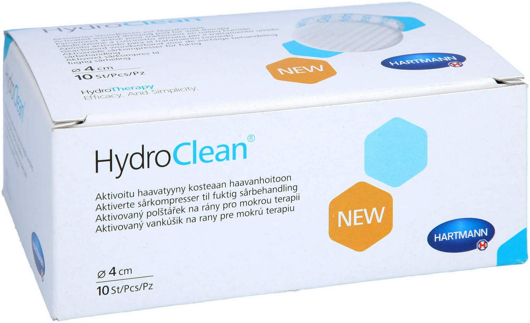 Hydroclean 4 cm Rund Steril 4 Kompressen