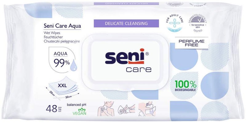 Seni Care Aqua Feuchttücher 48 Stück