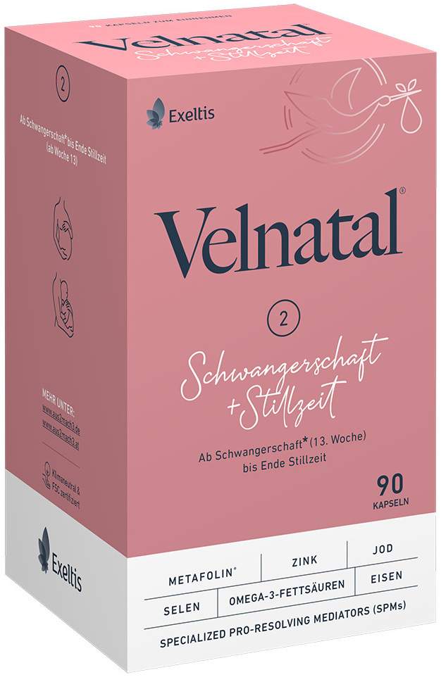 Velnatal Schwangerschaft + Stillzeit 90 Weichkapseln