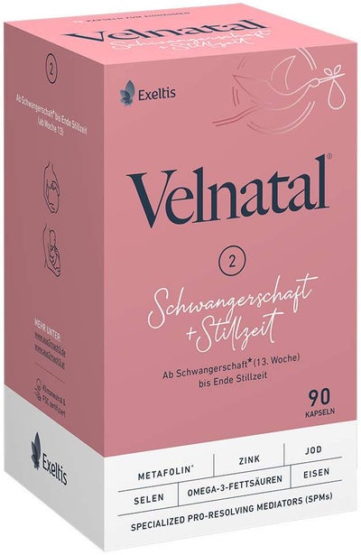 Velnatal Schwangerschaft + Stillzeit 90 Weichkapseln