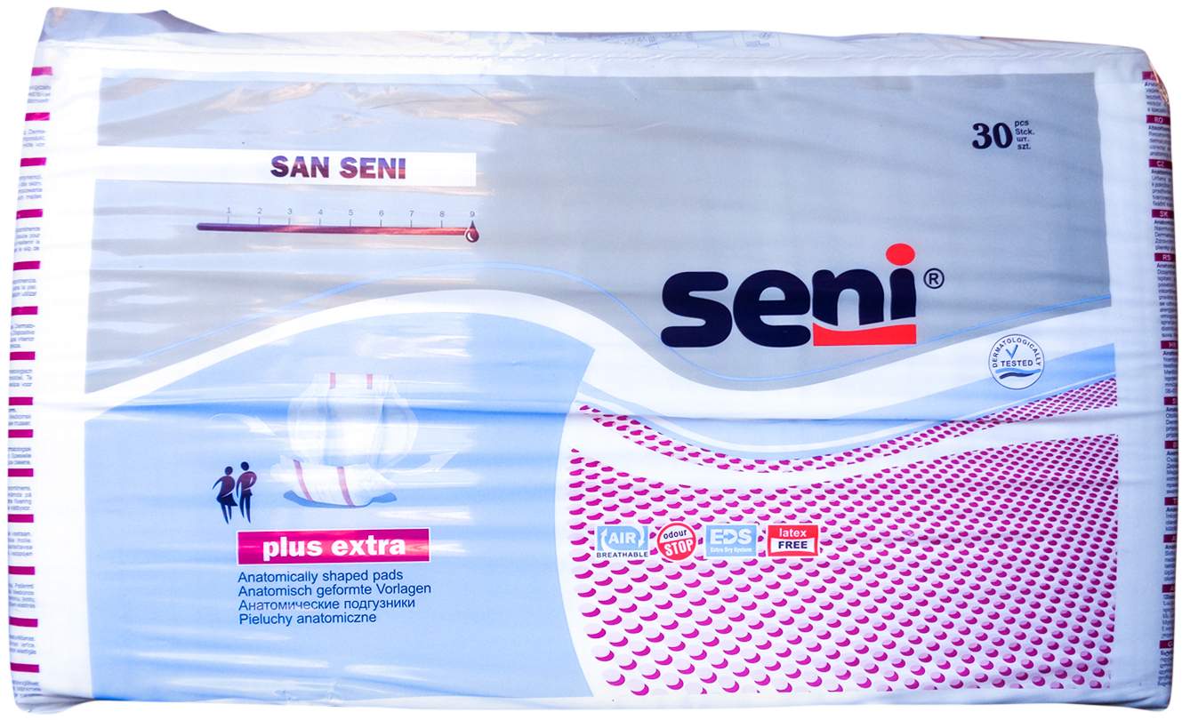 San Seni Plus Extra Anatomische Vorlagen 30 Stk