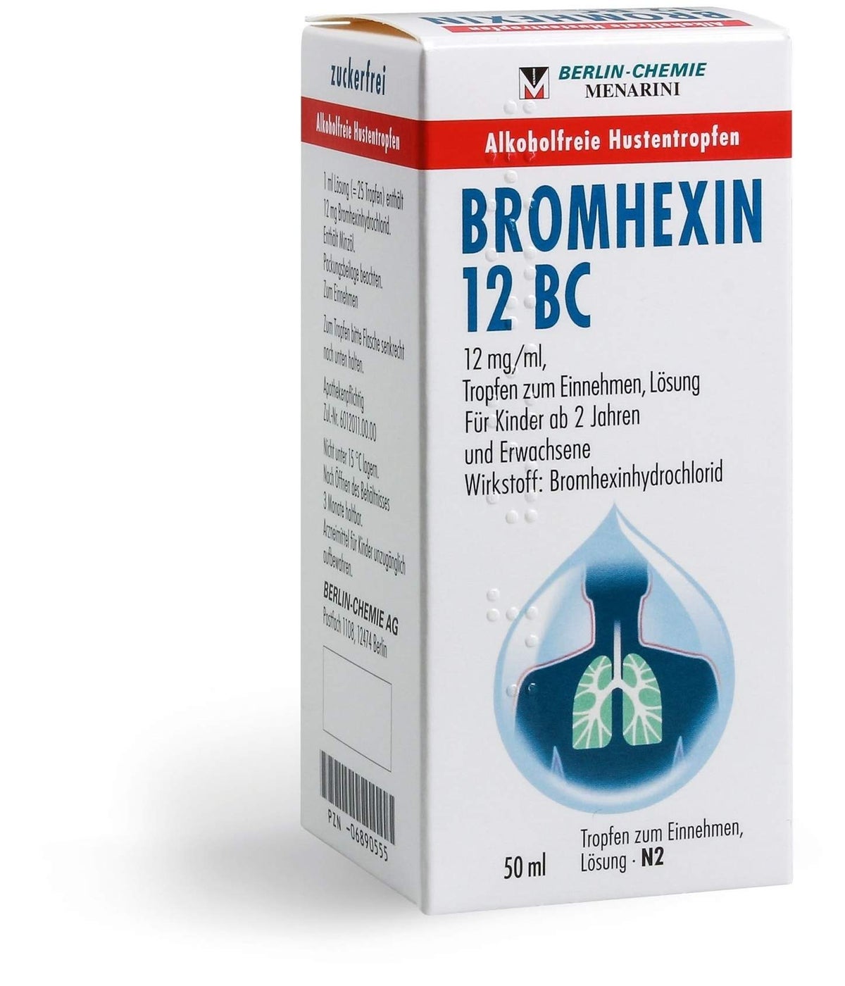 Bromhexin 12 Bc Tropfen zum Einnehmen 50 ml