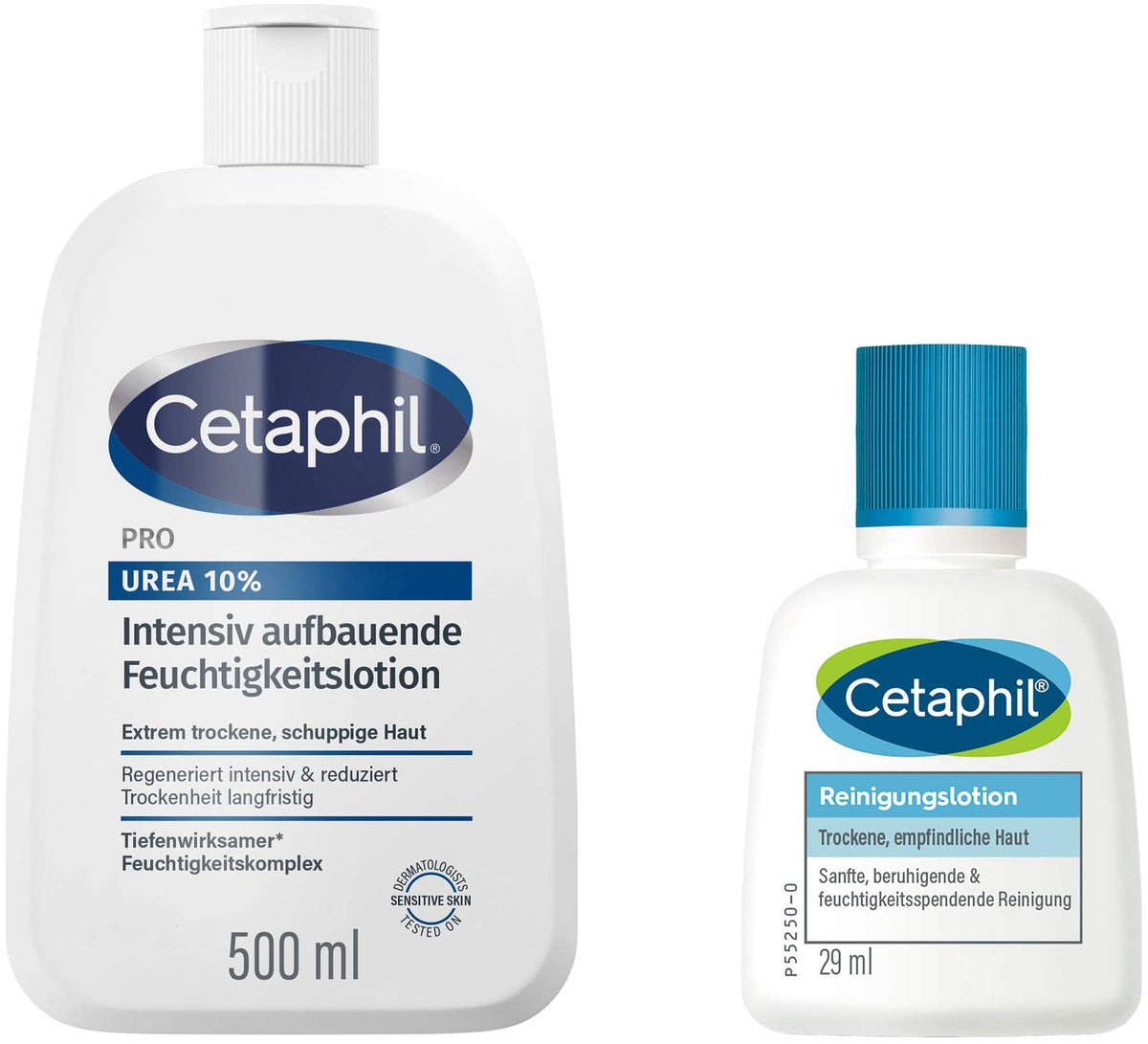 Cetaphil Pro Urea 10 % Lotion 500 ml + gratis Cetaphil Reinigungslotion 29 ml